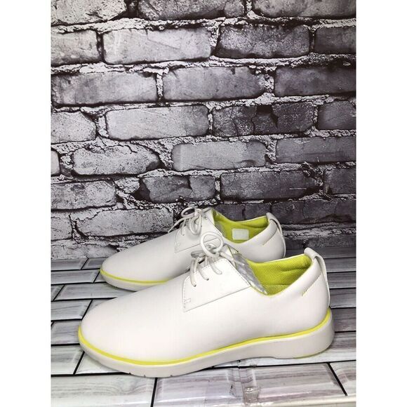 Pony White Leather Lace Up Comfort Casual Athletic Shoes Men Sz 8.5M US/39EU - Picture 1 of 16